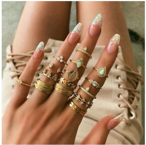 Diamond set ring jewelry