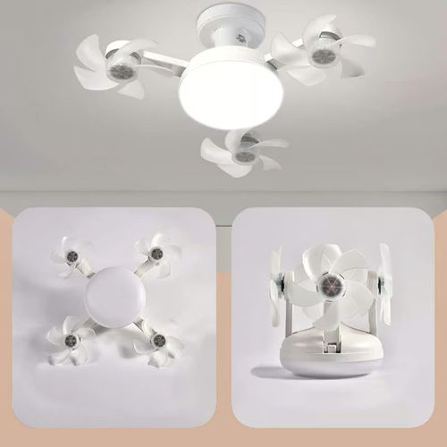 Remote-Controlled LED Ceiling Fan Light
