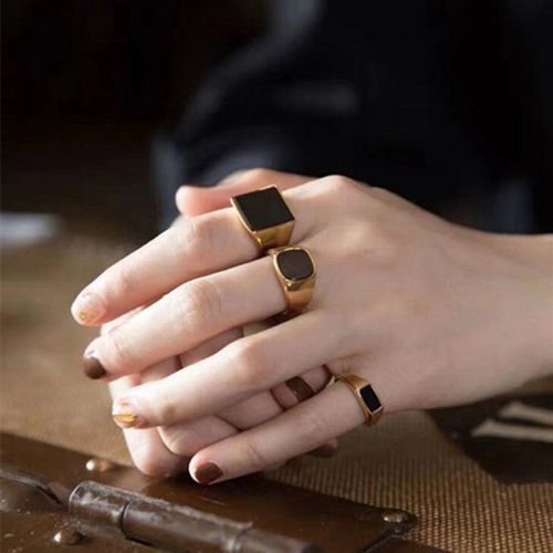 Black Face Daddy Set Ring