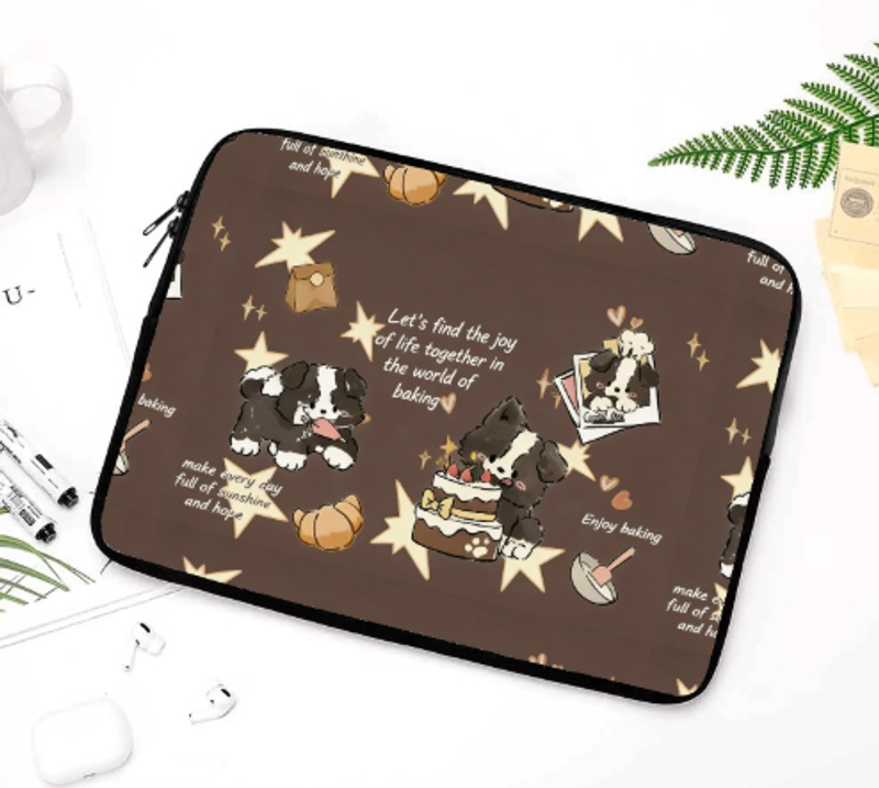 卡通手提電腦包手提單肩兩用適用蘋果 華為 小米