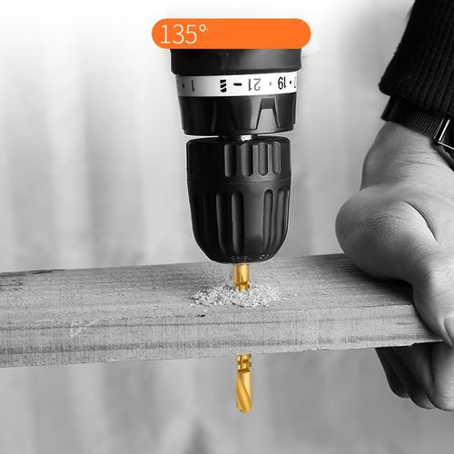 🔥🔥🔥Serrated twist head electric drill, serrated wood punching and slotting cutting, steel T-itanium coated saw, woodworking slotting drill 234 sales