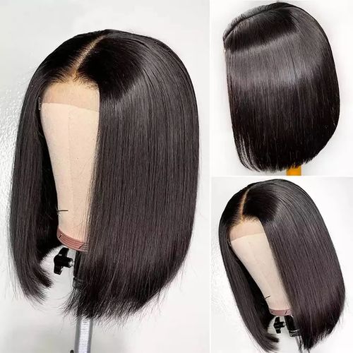 Black Glueless Brazilian Straight Hair BOB Wigs Lady Wig