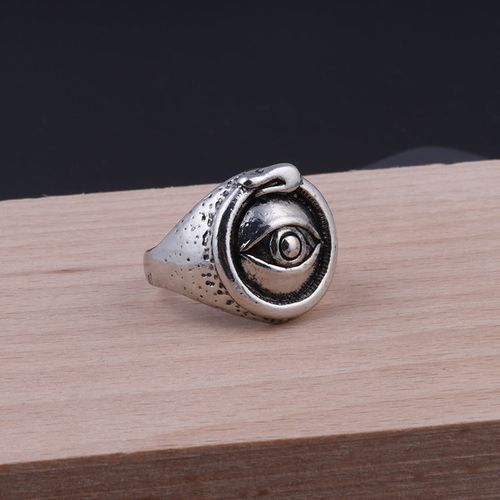 European And American Retro Punk Titanium Steel Navy Anchor Ring