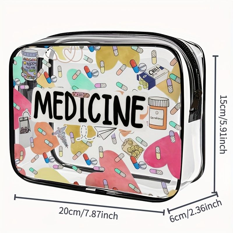 旅行化妝收納包 帶拉鍊閉合 大容量 易於清潔 時尚高品質女士和女孩儲物袋 高品質小袋 pvc化妝包 洗漱包 旅行便攜 tsa准入