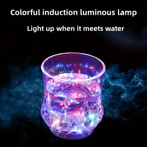 Flash Light Up Cups -2 pcsAutomatic Water Activated LED Glowing