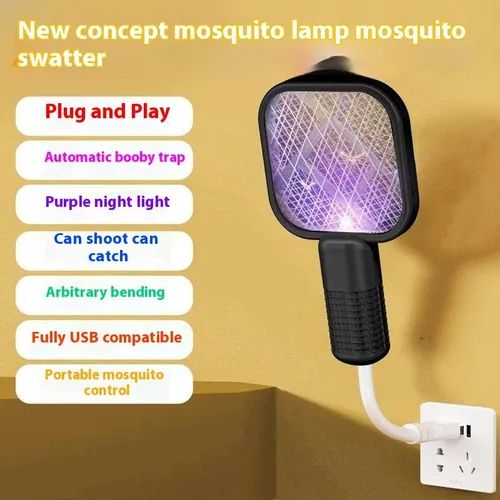 Hot Selling Bedroom Camping Use ABS Body Swatter Strong Household Protection for Babies Pregnant Women Electric Mosquito Lamp 1234 sales