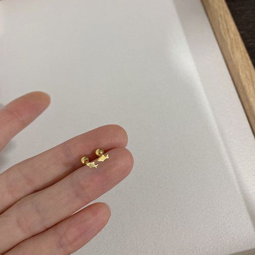 Minimalist Classic Titanium Steel Thin Needle Screw Buckle Free Ear Bone Screw