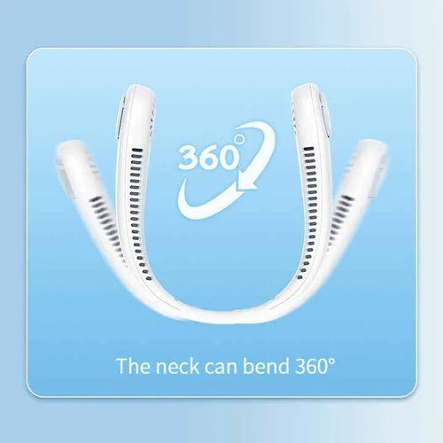 Outdoor Neck Fan Convenient Mini Fan Air Cooler Rechargeable Wearable Portable Handheld Neck Fan for Office Household