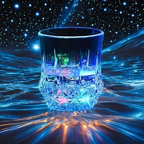 Flash Light Up Cups -2 pcsAutomatic Water Activated LED Glowing