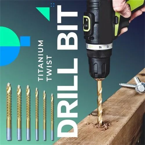 🔥🔥🔥Serrated twist head electric drill, serrated wood punching and slotting cutting, steel T-itanium coated saw, woodworking slotting drill 234 sales