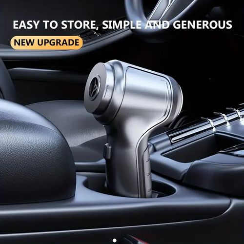 Strong Suction Cordless Vacuum Cleaner – 2-in-1 Handheld and Blower, USB Rechargeable with Dusting Brush for Home & Car
