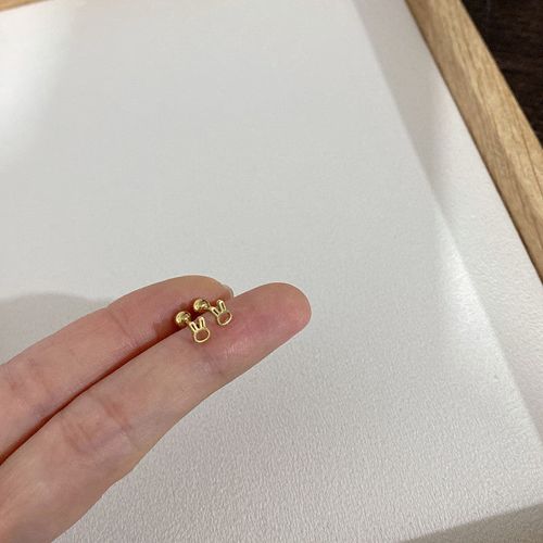 Minimalist Classic Titanium Steel Thin Needle Screw Buckle Free Ear Bone Screw
