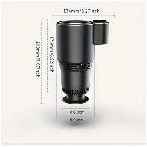 Car Home Fast Cooling And Heating Cup Mini Coffee Beer Refrigerator With Smart Temperature Control Travel Mug For Baby Milk Warmer Stainless Steel Cup