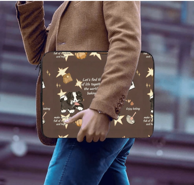 卡通手提電腦包手提單肩兩用適用蘋果 華為 小米