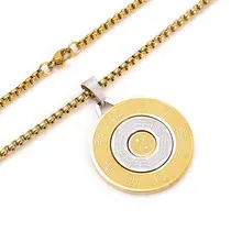 Golden Light Mantra Nine-Character Mantra Eight Diagrams Yin-Yang Fish Tai Chi Necklace