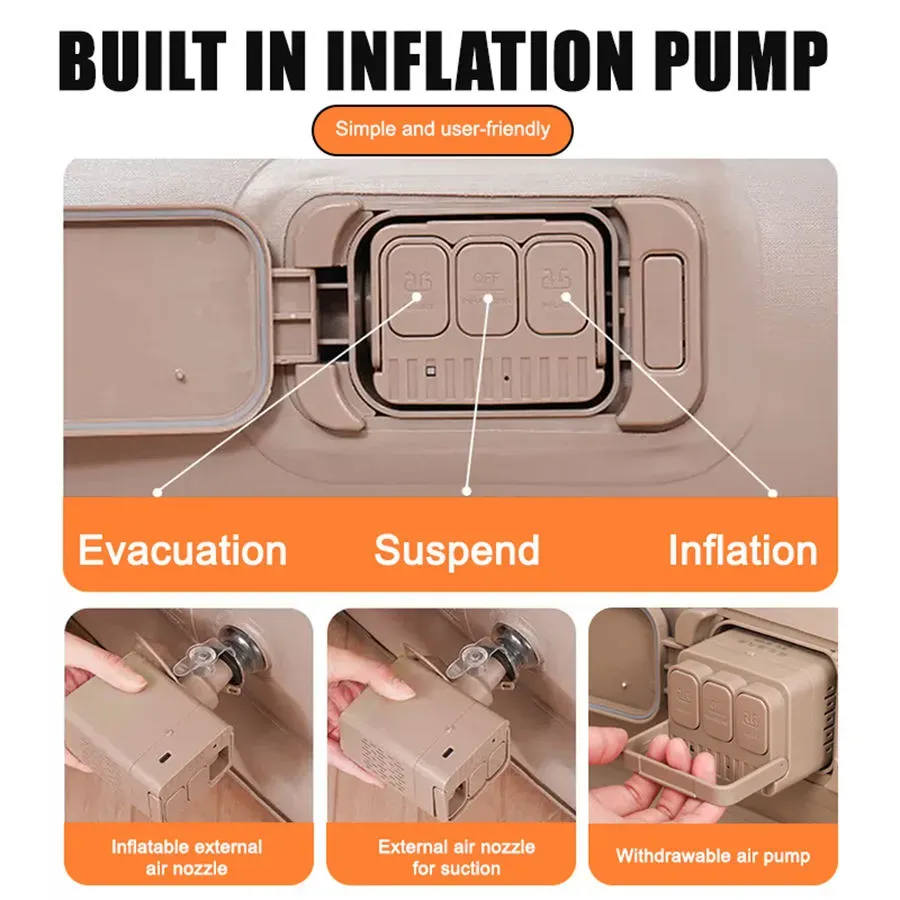 One Click Inflation Airbed Comfortable Skin Friendly Inflatable Mattress