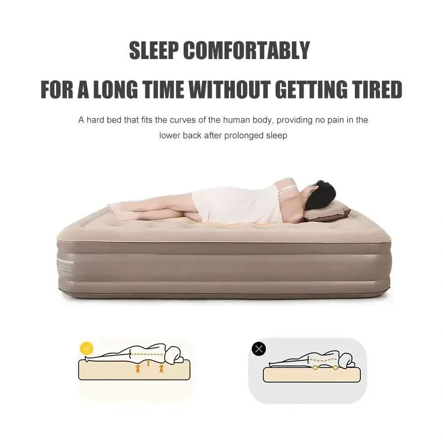 One Click Inflation Airbed Comfortable Skin Friendly Inflatable Mattress