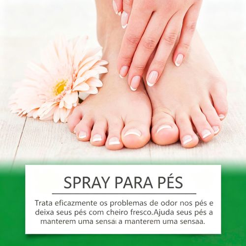 Spray Desodorizante Natural para Pés e Sapatos – Eliminador Instantâneo de Cheiros para Pés, Sapatos e Meias | Spray para Pés com Árvore do Chá Controla o Suor e Alivia o Coceira | Leve, Adequado para Viagens, Frescura Refrigerante para Uso Diário - Repara o Calcanhar