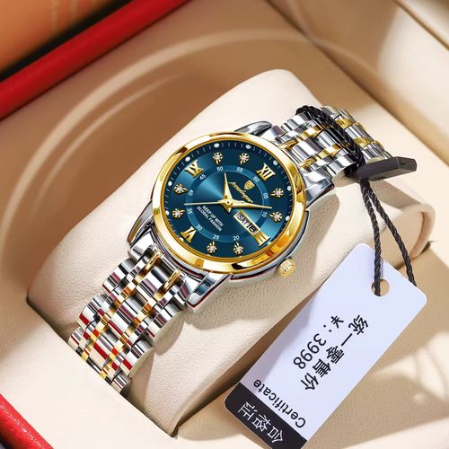 Relógio luxuoso com diamantes