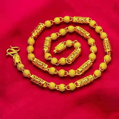 Ouro dubai banhado a ouro xiangyun faucet oco colar moda delicada homens e mulheres acessórios