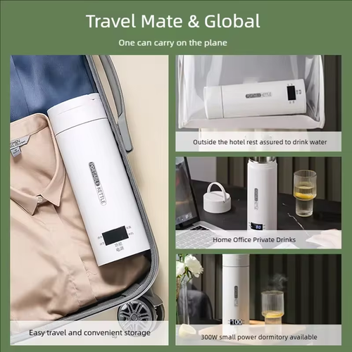 500ML portable electric kettle for brewing tea and coffee, heat preservation and anti-scalding
