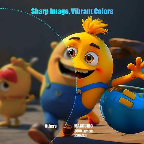 New Streaming Media Dual Microphone Karaoke Projector HY-300