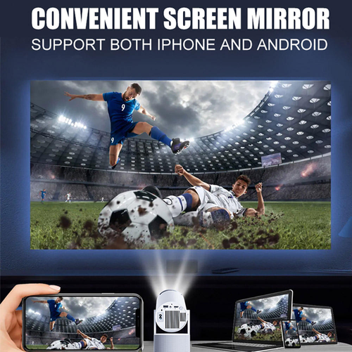 New Streaming Media Dual Microphone Karaoke Projector HY-300