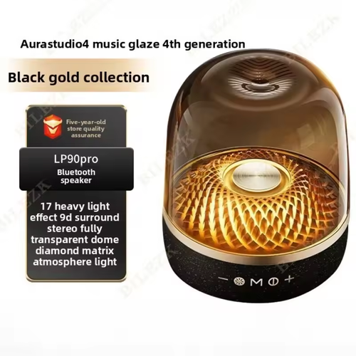 2025 New LP90 Pro Bluetooth Speaker, Upgraded Outdoor Portable Speaker with Aura Glass Design