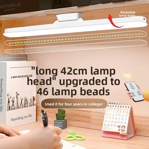 LED magnetic eye protection remote reading switch desk lamp three-speed stepless dimming USB rechargeable learning lamp