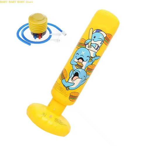 The latest children's inflatable sandbag training column boxing toy thickened PVC indoor and outdoor boxing training activities