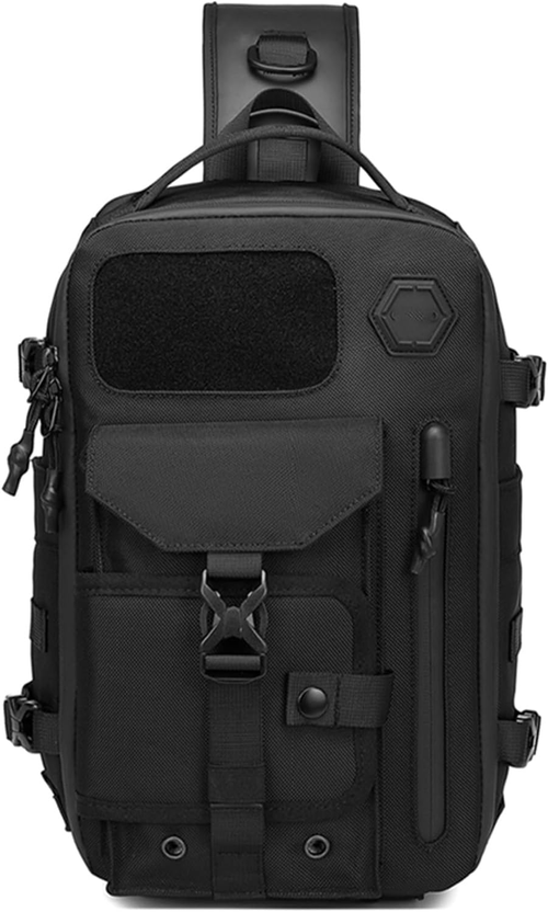 Men's Fashion Large Capacity Tactical Chest Pack - Adjustable Shoulder Crossbody Bag