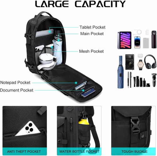 Men's Fashion Large Capacity Tactical Chest Pack - Adjustable Shoulder Crossbody Bag