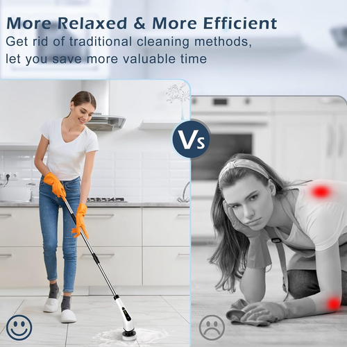 Smart Electric 8-in-1 Cleaning Brush Multifunctional Wireless Waterproof