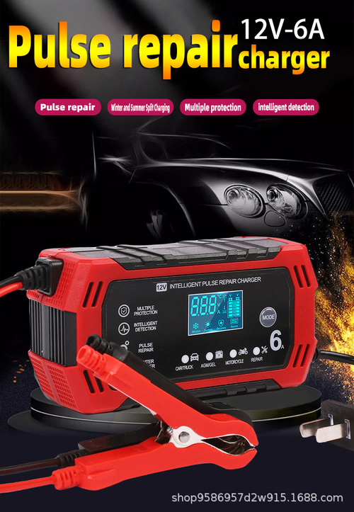 12V 6A Car Battery Charger, Forklift Battery Charger, Smart Repair Motorcycle Charger