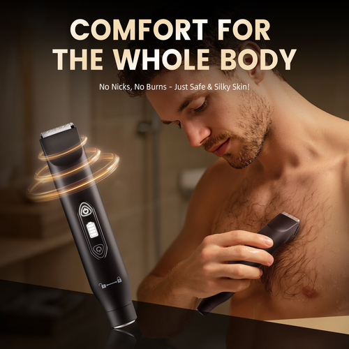 3-in-1 hair clipper, nose hair trimmer, hair removal device for men and women, pubic area shaver