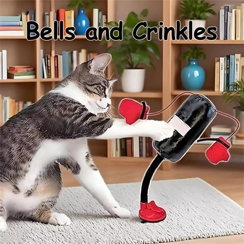 New cat-teasing toy, multi-functional cat-teasing boxing toy