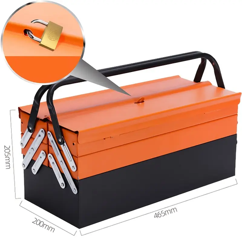 85-piece steam repair tool kit, iron box household tool box, folding three layers, hardware pliers set