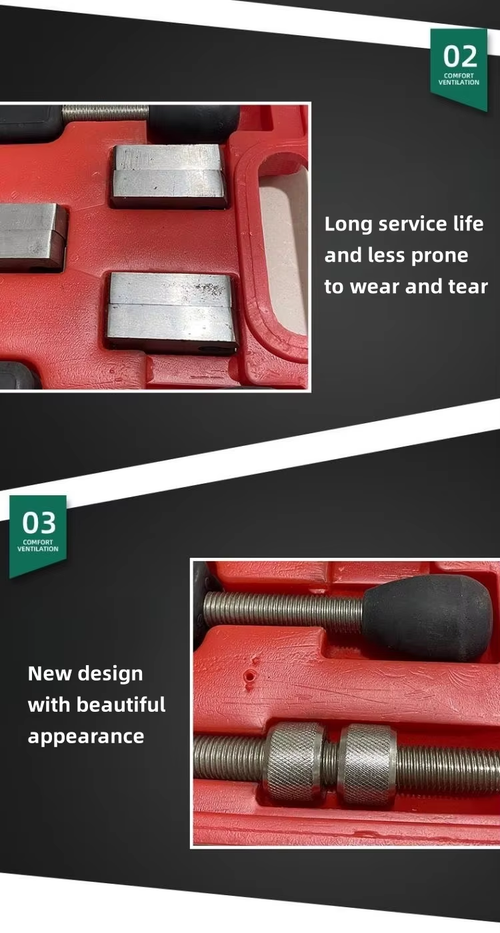 New multi-functional repair tool kit, including a half-shaft sleeve and an integrated thread straightener.