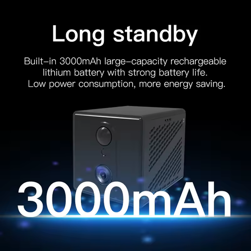 3MP Low Power Battery Powered Wifi Camera AI Human Detection Security CCTV Intercom Baby Monitor