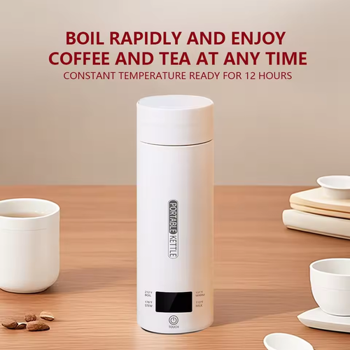 500ML portable electric kettle for brewing tea and coffee, heat preservation and anti-scalding
