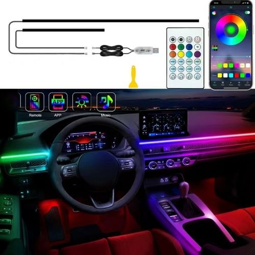 64-color LED acrylic music Bluetooth or remote control RGB premium interior ambient lighting strip