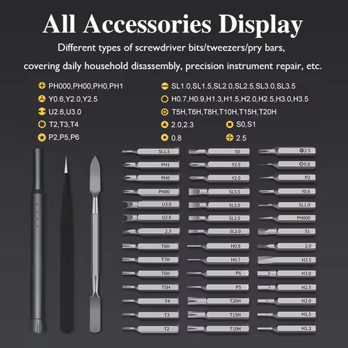 44 in 1 Home Computer Mobile Phone Multi-function Hand Precision DIY Screwdriver Repair Tool
