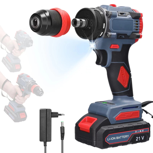 Hot selling new 21V 2-in-1 brushless motor lithium drill multi-function electric screwdriver tool