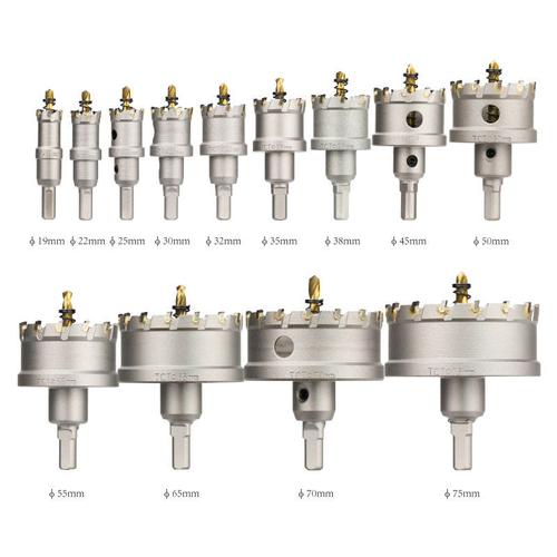 13-piece carbide TCT drill bit hole saw set for stainless steel, concrete, wood, reamer tool set and metal cutter