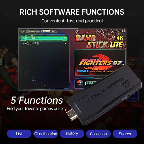 M8 Video Game Console 4K Built-in 20000 Games Wireless Controller TV Game Stick Retro Handheld Game Console for PS1 MAZE