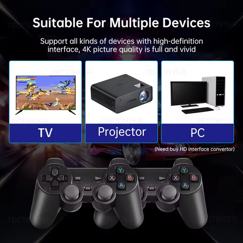M8 Video Game Console 4K Built-in 20000 Games Wireless Controller TV Game Stick Retro Handheld Game Console for PS1 MAZE