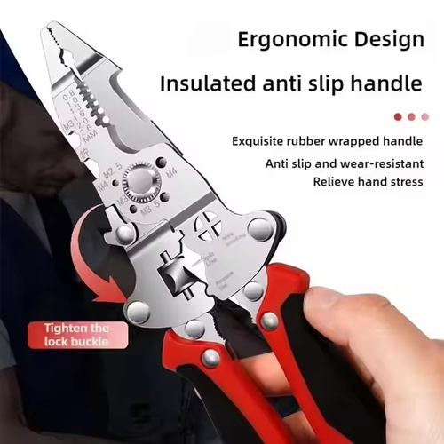 16 in 1 Wire Stripper Cable Crimping Plier Tool Multifunctional Wire Stripping Tool Foldable Cable Stripper For Electrician