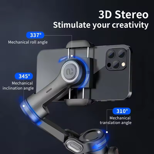 Aokawa SmartXE three-axis handheld gimbal stabilizer with intelligent anti-shake and face tracking functions