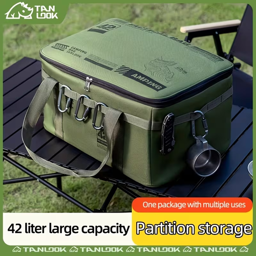 42L Large Capacity Outdoor Tactical Storage Bag for Camping and Picnics