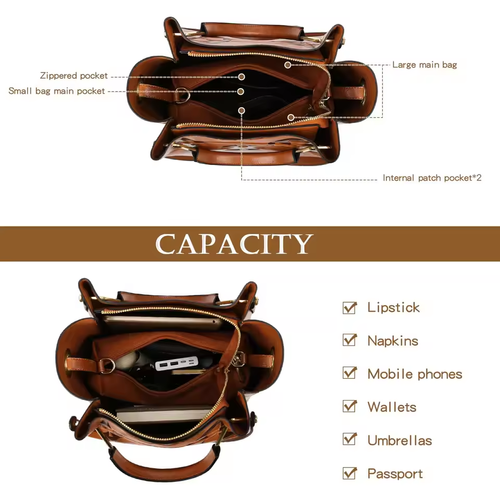 Women's Fashion Printed Large Capacity Shoulder Bag Handbag